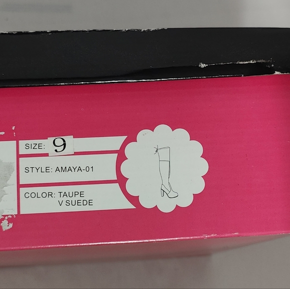 Charlotte Russe  Amaya Thigh High Suede Boots with High Heel - NWT - Size 9 - Picture 13 of 13